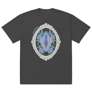 CUNTY Oversized Faded T-Shirt (Cornflower)