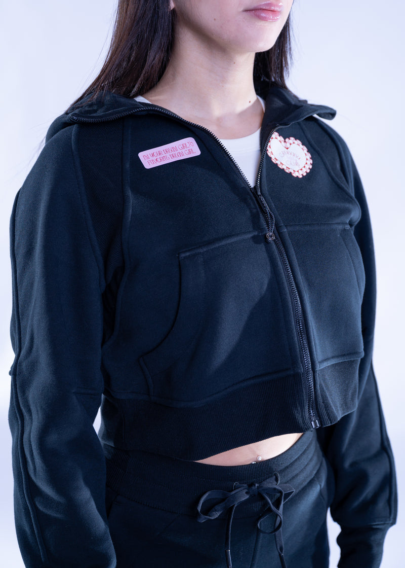 CBFC Cropped Zip Hoodie