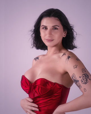 Kali Satin Evening Gown